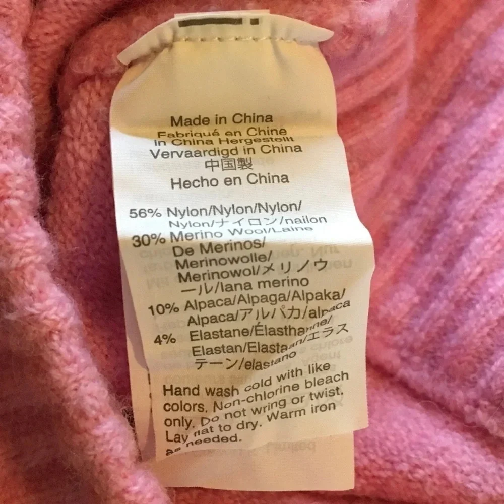 J. Crew Crewneck Sweater Supersoft Yarn Pink Top